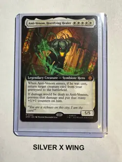 Anti-Venom, Horrifying Healer Extended Art x1, MTG, Marvel Spider-Man, SPM, NM - Image 1
