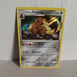 Alolan Dugtrio 87/149 Holo Rare 2017 Pokemon Card - Image 1