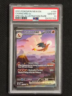 2023 POKEMON CHARIZARD EX SPECIAL ILLUSTRATION RARE #199 PSA 10 GEM MT - Image 1