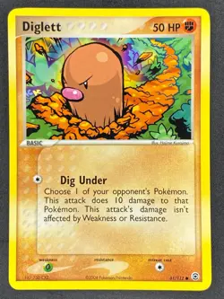 Pokemon Diglett 61/112 RG FireRed & LeafGreen LP/NM - Image 1