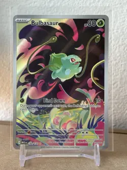 2025 POKEMON MEG EN-MEGA EVOLUTION ILLUSTRATION RARE #133 BULBASAUR NM - Image 1