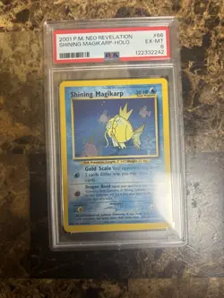 2001 Pokemon NEO REVELATION SHINING MAGIKARP HOLO #66 PSA 6 EX-MT - Image 1