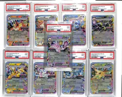 (9) Lot 2025 Pokemon Suprise Box Exclusive Complete Set Umbreon Eevee PSA 9 Mint - Image 1