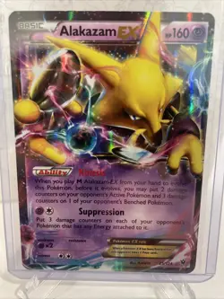 Alakazam EX Ultra Rare Holo 25/124 Fates Collide 2016 Pokemon TCG NM - Image 1
