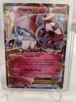 Diancie EX 72/124 Ultra Rare Pokemon TCG XY - Fates Collide NM - Image 1