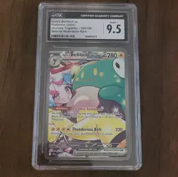 CGC 9.5 Iono's Bellibolt ex 2025 Journey Together 183/159 SIR Pokemon Card - Image 1