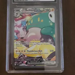 CGC 9.5 Iono's Bellibolt ex 2025 Journey Together 183/159 SIR Pokemon Card - Image 2