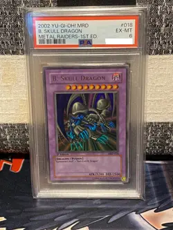 2002 Yu-Gi-Oh PSA 6 B. Skull Dragon MRD-018 1st Edition Metal Raiders Ultra Rare - Image 1