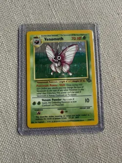 VENOMOTH POKEMON CARD TCG 13/64 HOLO RARE JUNGLE SET - Image 1