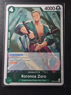 Roronoa Zoro PRB02-006 - One Piece Card Game The Best Vol.2 - Rare Foil - M/NM - Image 1