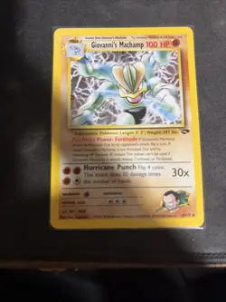 Pokemon TCG Giovannis Machamp 6/132 Gym Challenge Holo Rare Card - Image 1