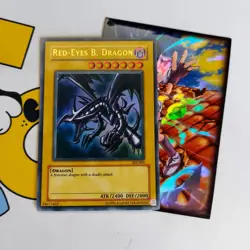 Yugioh Red-Eyes Black Dragon SDJ-001 Ultra Rare LP+ Card - Image 1
