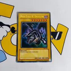 Yugioh Red-Eyes Black Dragon SDJ-001 Ultra Rare LP+ Card - Image 2