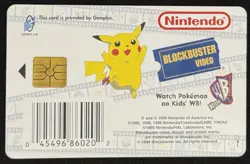 Squirtle Pokemon Snap Station Vintage Blockbuster Video Chip Card 1999 - Image 2