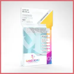 GAMEGENIC OFFICIAL: STANDARD CARD GAME PRIME CLEAR 50 Sleeves - Image 1