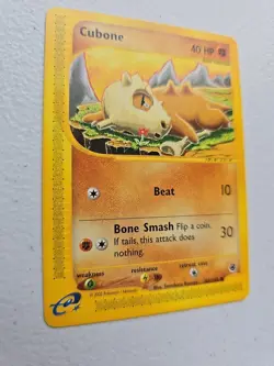Cubone Pokemon Card 2002 Expedition Base Set 101/165 MINT Non Holo. - Image 2