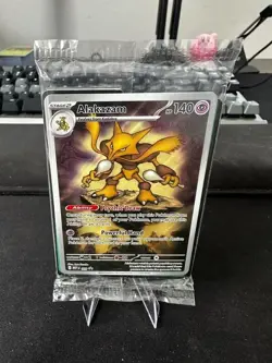 Sealed Pokemon Alakazam MEP 9 2025 Mega Evolution ETB Black Star Promo Card New - Image 1