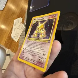 Alakazam 1/102 Holo Rare Base Set - Pokemon Card WOTC MP - Image 5