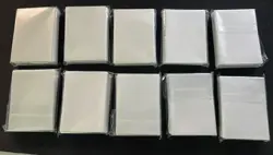 Lenayuyu 10 packs White Card Sleeves for YuGiOh Decks 62x89mm Clear (60 Ct) - Image 1