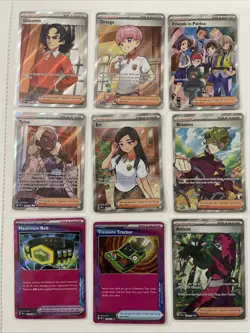 Prismatic Evolutions Card Lot 7 Full Art Trainers And 2 Ace Spec - Image 1