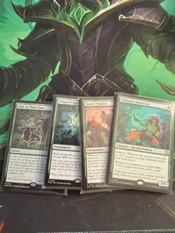 MTG Magic the Gathering Rare and Mythic Lot, 10 Cards+1 Foil, No Dupes, Green - Image 1