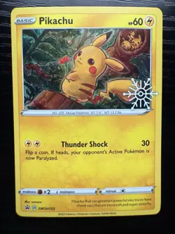 Pikachu - (Holiday Calendar) SWSH153 Sword & Shield Promo Cards Holo - Image 1