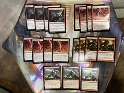 Mtg Red Burn Lot Uncommon/Common X19 Cards NEAR MINT or better see pics/ listing - Image 2