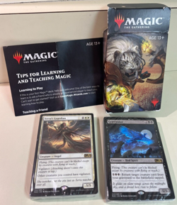 Open Box- Magic the Gathering White Mage Starter Deck 2019, 2 Sealed Decks, READ - Image 1