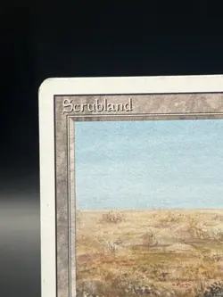 MTG Scrubland Revised Edition - Dual Land - Lightly Played LP - Vintage 1994 - Image 2