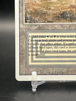 MTG Scrubland Revised Edition - Dual Land - Lightly Played LP - Vintage 1994 - Image 3