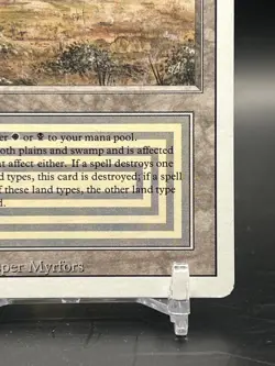 MTG Scrubland Revised Edition - Dual Land - Lightly Played LP - Vintage 1994 - Image 5