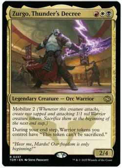 Zurgo, Thunder's Decree - 0237 - Tarkir Dragonstorm - MTG - NM/M - Image 1