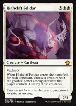 1x Highcliff Felidar - Foil NM-Mint, English Magic Game Night 2019 MTG Magic - Image 1