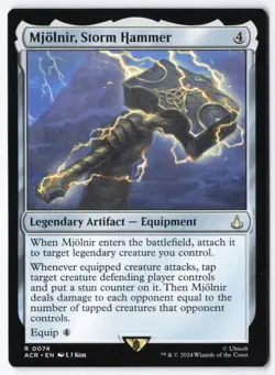 Mjolnir, Storm Hammer R Universes Beyond: Assassin's Creed 74 NM - Image 1
