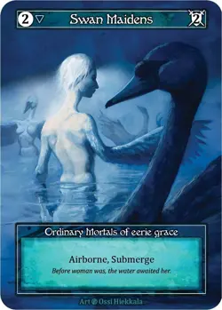 Swan Maidens FOIL NM/M - Ordinary - Sorcery: Contested Realm BETA - Image 1