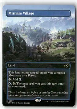 Mistrise Village (Borderless) Tarkir: Dragonstorm Regular - Image 1