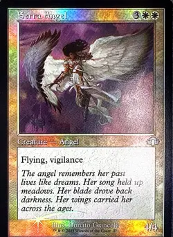 Serra Angel (Retro Frame) Foil U Dominaria Remastered 271 NM - Image 1