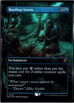 Rooftop Storm (Borderless) Foil R Innistrad Remastered 306 NM - Image 1