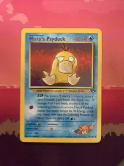 Pokemon Card Misty's Psyduck Gym Challenge 90/132 Near Mint - Image 1