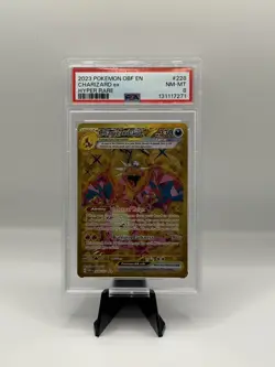 2023 POKEMON OBF EN-OBSIDIAN FLAMES HYPER RARE #228 CHARIZARD EX PSA 8 - Image 1