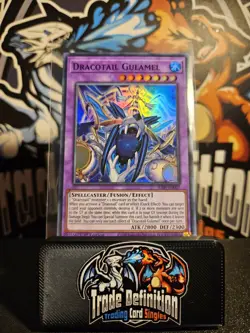 JUSH-EN007 Dracotail Gulamel : Super Rare 1st Edition Mint YuGiOh Card - Image 1