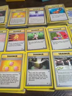 Vintage Pokemon TCG Lots 1200 WOTC era Trainer cards, Neo,Gym Challenge, Jungle - Image 4