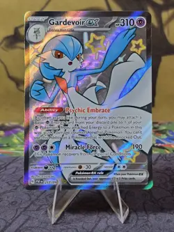 Pokemon Gardevoir ex 217/191 Paldean Fates Full Art Holo Card NM - Image 1