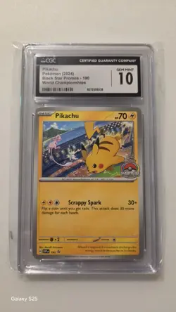 Pokemon Black Star Promos SVP EN Pikachu #190 CGC 10 Gem Mint! - Image 1