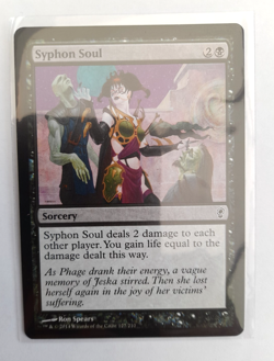 Syphon Soul MTG Conspiracy NM Magic Regular NM Card in sleeve (g113) - Image 1