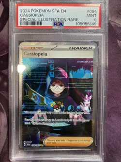2024 POKEMON SFA EN-SHROUDED FABLE SPECIAL ILLUSTRATION RARE CASSIOPEIA PSA 9 - Image 1