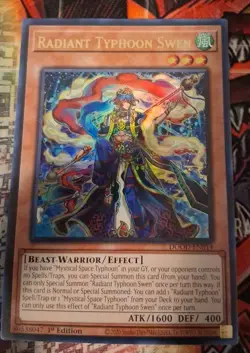 Yugioh Radiant Typhoon Swen DOOD-EN014 Ultra Rare 1st Edition NM - Image 1