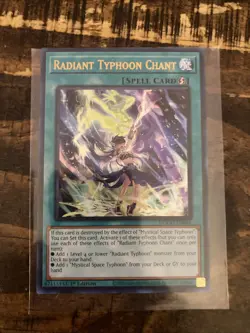 Yu-Gi-Oh! 1st Edition Ultra Rare Radiant Typhoon Chant DOOD-EN061 - Image 1