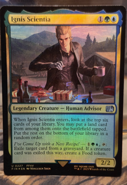 FOIL U 0227 Ignis Scientia Human FFXV Uncommon Final Fantasy NM Card MTG FIN - Image 1