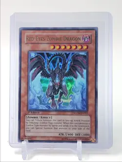 RED-EYES ZOMBIE DRAGON 2008 YU-GI-OH! ZOMBIE WORLD STRUCTURE DECK 1ST Q4763 - Image 1